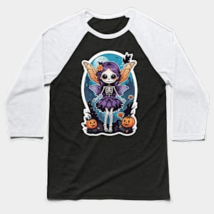 Skeleton Fairy 4 Baseball T-Shirt